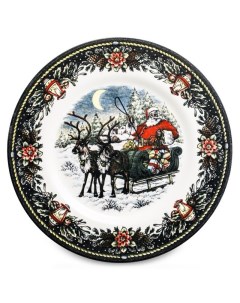 Тарелка закусочная Сани Деда Мороза 21 см Royal stafford