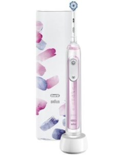 Зубная щетка электрическая Oral B Genius X Special Edition белый розовый Braun