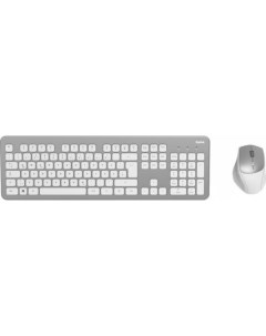 Клавиатура мышь KMW 700 клав серебристый мышь белый серебристый USB 2 0 беспроводная slim Hama