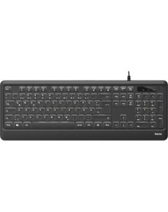 Клавиатура KC 550 черный USB LED Hama