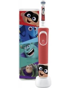 Зубная щетка электрическая Oral B Pixar D100 413 2KX красный Braun