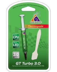 Термопаста Glacialtech GT TURBO 3 0 шприц 3гр Glacial tech