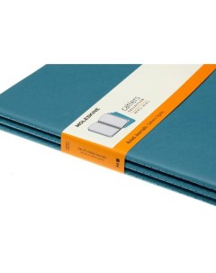 Блокнот CAHIER JOURNAL CH021B44 XLarge 190х250мм обложка картон 120стр линейка голубой 3шт Moleskine