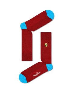 Носки Ribbed Embroidery Alien Sock REALI01 4500 Happy socks