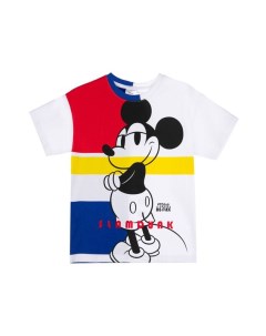 Хлопковая футболка с принтом Mickey Mouse Playtoday