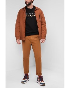 Однотонные брюки из хлопка Regular fit Hugo