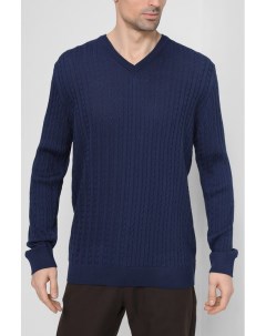 Шерстяной пуловер с узором косы Marco di radi