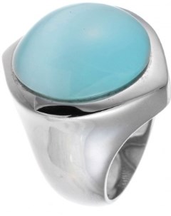 Кольцо с ювелирным стеклом из серебра Element47