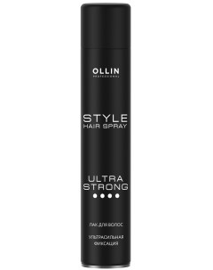 Лак для волос ультрасильной фиксации 500 мл Style Ollin professional