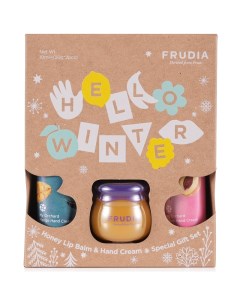 Подарочный набор Hello Winter бальзам для губ 10 г кремы для рук с манго и персиком 2 х 30 г Уход за Frudia