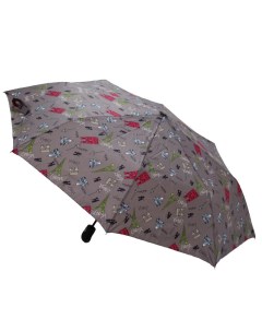 Зонт женский 102136 серый Zemsa