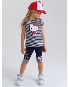 Комплект c принтом Hello Kitty футболка леггинсы для девочки Playtoday kids