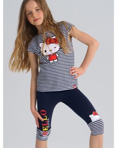 Комплект футболка леггинсы для девочки c принтом Hello Kitty Playtoday tween