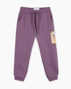 Фиолетовые спортивные брюки Jogger с нашивкой для мальчика Gloria jeans