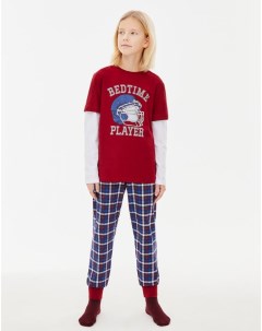 Пижама с принтом Bedtime player для мальчика Gloria jeans