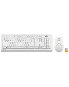 Клавиатура мышь Fstyler FG1012 клав белый мышь белый USB беспроводная Multimedia A4tech