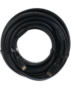 Кабель HDMI 40м TCG2020 40M круглый черный Vcom telecom