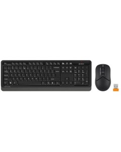 Клавиатура мышь Fstyler FG1012 клав черный серый мышь черный USB беспроводная Multimedia A4tech