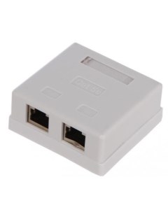 Розетка внешняя RJ 45 FTP 5E кат двойная экранированная TV COM STV 2RJ45F Vcom telecom