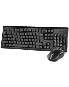 Клавиатура мышь A4 V Track 4200N клав черный мышь черный USB беспроводная A4tech