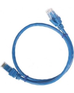 Патч корд UTP 5e категории 1м синий CCA PVC ANP511 Aopen