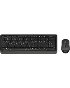 A 4Tech Клавиатура мышь A4 Fstyler FG1010 GREY клав черный серый мышь черный серый USB беспроводная  A4tech