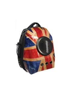 Переноска рюкзак для животных с иллюминатором Флаг Великобритании 35х31х49см Malinki zoostore