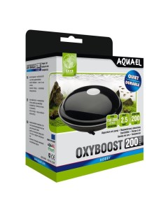 Компрессор OXYBOOST 200 plus для аквариума 150 200 л 200 л ч 2 5 Вт 2 канала нерегулируемый Aquael