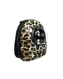 Переноска рюкзак для животных с иллюминатором Леопардовый узор 32х29х42см Malinki zoostore