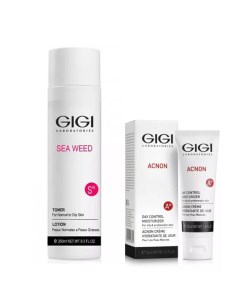 Набор Очищение и уход тоник 250 мл крем акнеконтроль 50 мл Sea Weed Gigi