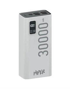 Внешний аккумулятор EP 30000 30000mAh 3A QC PD 5xUSB белый Hiper