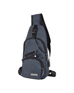 Однолямочный рюкзак П0140 синий Polar