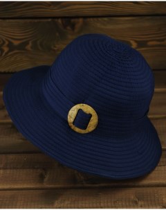 Шляпа панама женская 50293 темно синяя Fiji29