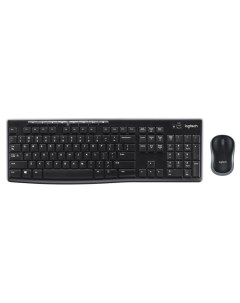 Клавиатура и мышь Logitech Комплект клавиатура мышь MK270 USB беспроводной Черный