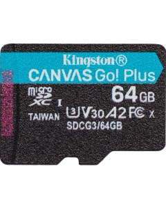Карта памяти Kingston microSDXC Class 10 UHS I 3 64Gb SDCG3 64GBSP