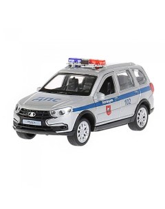 Машина металлическая Lada Granta Cross 2019 Полиция Технопарк
