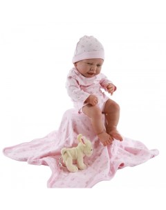 Кукла Реборн младенец Фуенсанта в розовом 40 см Munecas antonio juan