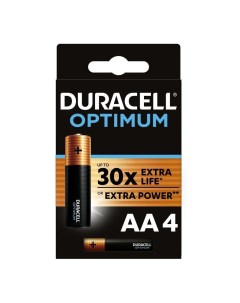 Батарейка Alkaline LR6 Optimum 4 шт Duracell