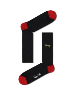 Носки Ribbed Embroidery Lazer Quest Sock RELAZ01 9300 Happy socks