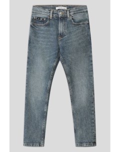 Хлопковые джинсы с эффектом потертости Calvin klein jeans
