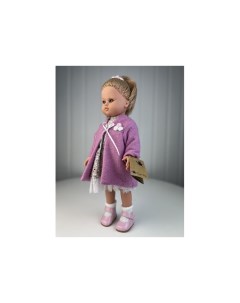 Кукла Нэни блондинка в сером платье и сиреневом пальто 40 см Lamagik s.l.