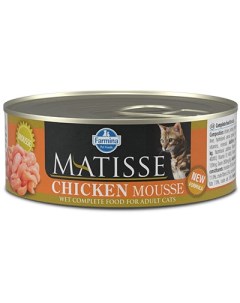 Влажный корм для кошек Matisse Mousse мусс с курицей 0 085 кг Farmina