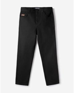 Чёрные зауженные брюки Slim для мальчика Gloria jeans