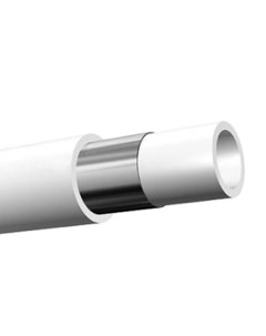 Полипропиленовая труба PP RCT Stabioxy 50х5 6 мм для ХВС белая 1м Fv-plast