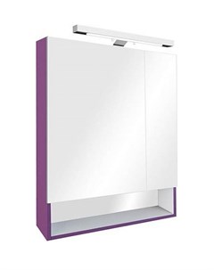 Зеркало шкаф Gap 80 фиолетовый с подсветкой Roca