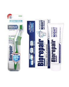 Набор для ночного восстановления зубов зубная паста 75 мл зубная щетка Ежедневная забота Biorepair