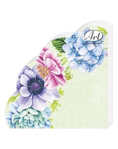 Салфетки бумажные Rondo Цветочный натюрморт 12 шт 3 слоя 33х33 см 42731 Art bouquet