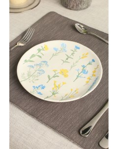 Закусочная тарелка из фарфора Луговые цветы Easy life