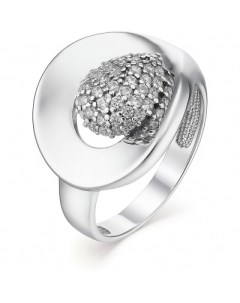 Кольцо с 41 фианитом из серебра Костромская ювелирная фабрика "алькор"