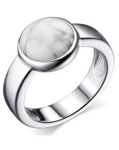 Кольцо с 1 агатом из серебра Костромская ювелирная фабрика "алькор"